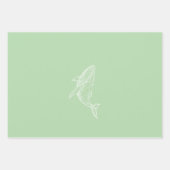 モダン幾何学クジララッピングペーパー ラッピングペーパーシート (正面2)