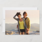 モダン幾何学コミックブックフォトウェディング 招待状 (裏面)