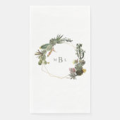 モダン幾何学サボテンモノグラム 白 カスタム (正面)