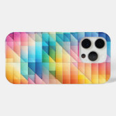 モダン幾何学プリズムスマホケース カラフルな対角線 Case-Mate iPhoneケース (裏面 (横))