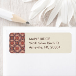 モダン幾何学リターンアドレスラベル ラベル