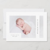 モダン幾何学写真の誕生の発表 招待状 (正面)