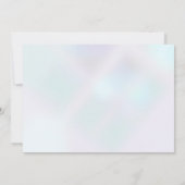 モダン幾何学写真の誕生の発表 招待状 (裏面)