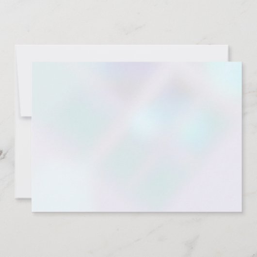 モダン幾何学写真 卒業発表 招待状 (裏面)