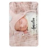 モダン幾何学図形 誕生発表 マグネット (縦)