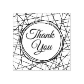 モダン幾何学手書きフレームア感謝していト ラバースタンプ (インプリント)