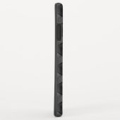 モダン幾何学抽象ハニカムブロック ブラック Case-Mate iPhoneケース (裏面/右)