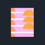 モダン幾何学模様アートピンクとオレンジ キャンバスプリント<br><div class="desc">ジオメトモダンリシェイプArt Pink and Orange Canvas Print</div>