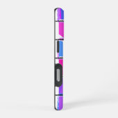 モダン幾何学模様デザイン iPhoneケース (右側面)