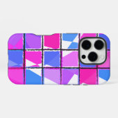 モダン幾何学模様デザイン iPhoneケース (裏面横)