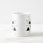 モダン幾何学模様 コーヒーマグカップ (中央)