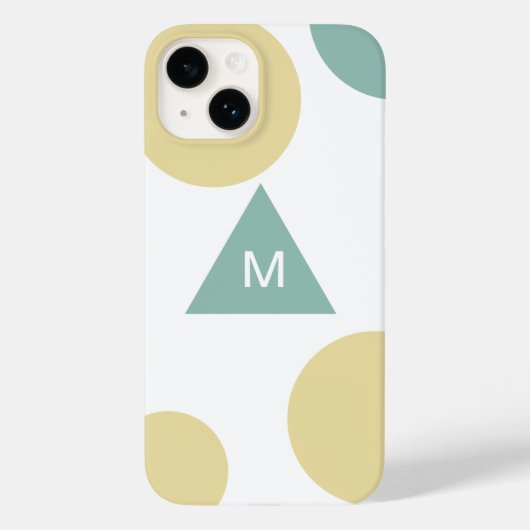 モダン幾何学模様 モノグラムデザイン Case-Mate iPhoneケース (裏面)
