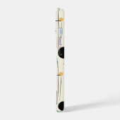モダン幾何学模様 名前入り iPhone 15ケース (左側面)