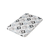 モダン幾何学模様 多彩色 バスマット (アングル)