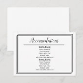 モダン幾何学模様 - 宿泊施設 招待状 (正面/裏面)