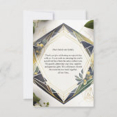 モダン幾何学模様(小さな花のサンキューカード) サンキューカード (裏面)