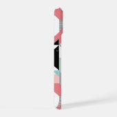 モダン幾何学模様 iPhone 15ケース (右側面)
