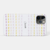 モダン幾何学水彩モノグラム Case-Mate iPhoneケース (裏面(横))