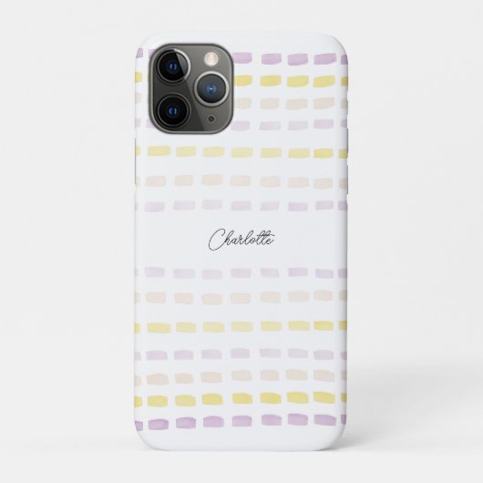 モダン幾何学水彩モノグラム Case-Mate iPhoneケース (裏)