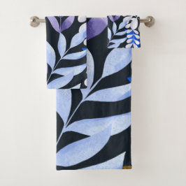 モダン幾何学白黒バスタオルセット バスタオルセット