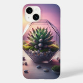 モダン幾何学的な多肉植物のテラリウム - ミニマリスト Case-Mate iPhoneケース (裏面)
