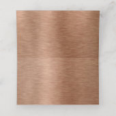 モダン幾何学的な大理石銅カリグラフィー結婚式 プレイスカード (内部開封)