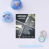 モダン幾何学的な洗車と詳細 チラシ (シングル)