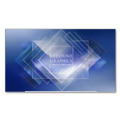 モダン幾何学的ロ企業のゴ マグネット名刺 (正面)