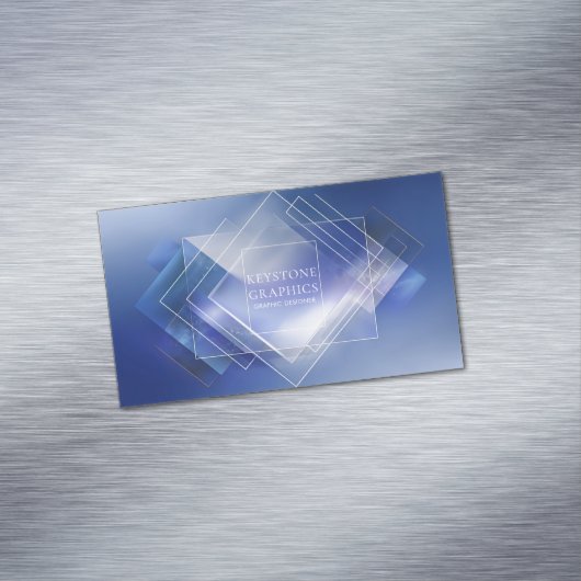 モダン幾何学的ロ企業のゴ マグネット名刺 (インサイチュ)