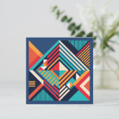 モダン幾何学 サンキューカード (スタンド正面)