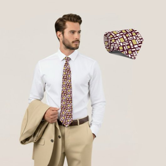モダン幾何学 ネクタイ