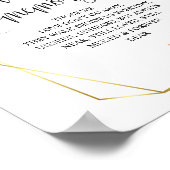 モダン幾何学 追悼記念看板 ポスター (角)