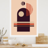 モダン幾何形状合成1 ポスター (キッチン)