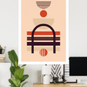 モダン幾何形状合成2 ポスター (ホームオフィス)