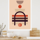 モダン幾何形状合成2 ポスター (キッチン)