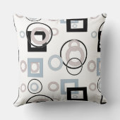 モダン幾何数々の模様 クッション (裏面)