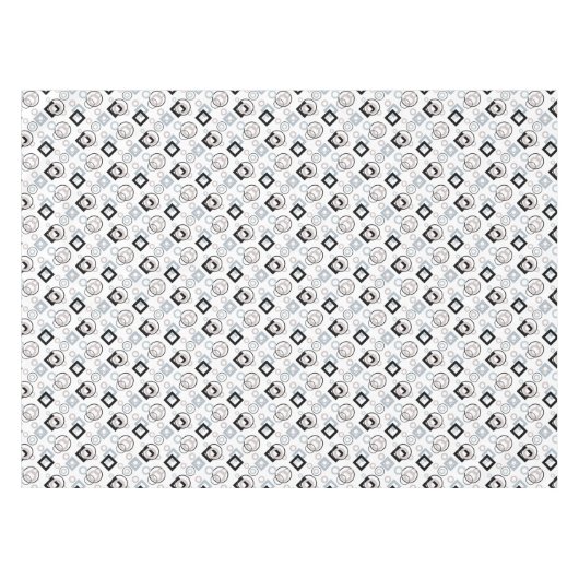 モダン幾何数々の模様 テーブルクロス (正面(横))