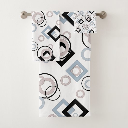 モダン幾何数々の模様 バスタオルセット (インサイチュ)