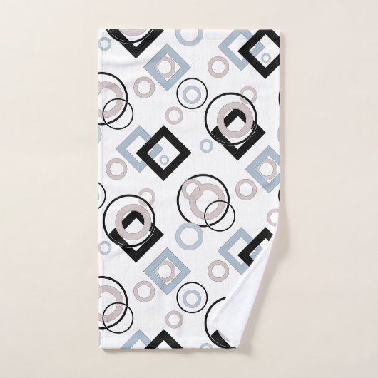 モダン幾何数々の模様 バスタオルセット (ハンドタオル)