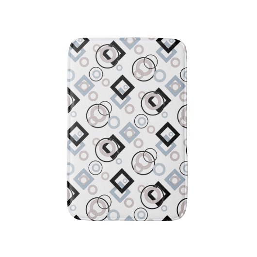 モダン幾何数々の模様 バスマット (正面縦)