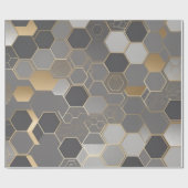 モダン幾何模様 ラッピングペーパー (フラット)