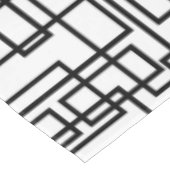 モダン幾何正方形BWミックス テーブルクロス (アングル)
