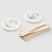 モダン幾何金のフレーム葉のフローラ ハンドファン (組立なし)