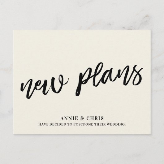 モダン延期クリーム新計画 案内ポストカード (正面)