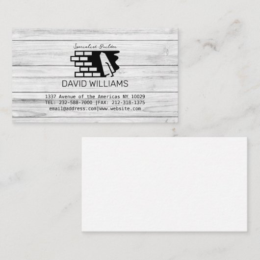 モダン建物改革名刺 名刺 (正面/裏面)