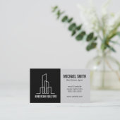 モダン建物 | 実在代理人 名刺 (スタンド正面)