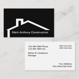 モダン建築の屋根のエンブレム 名刺