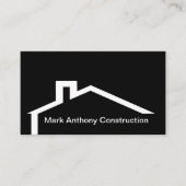 モダン建築の屋根のエンブレム 名刺 (正面)