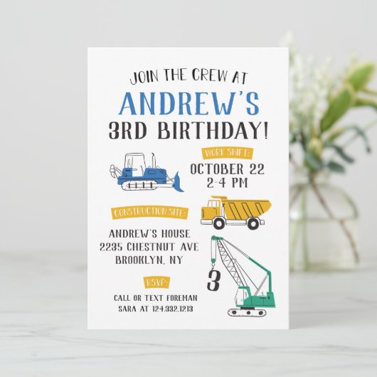 モダン建築サイト誕生日招待状 招待状 (スタンド正面)