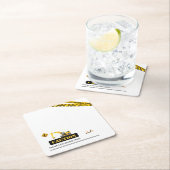 モダン建築ダンプトラックパーティー食器 スクエアペーパーコースター (インサイチュ)